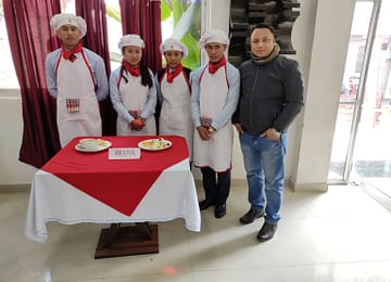 Team AROMA –RUNNER UP in Inter College Culinary Cooking Competition