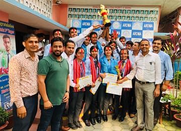 Aroma Awarded with SCHOOL OF THE SERIES in District Level Inter School Competition - Scholastic Meet-2019